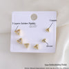 Geometric Copper Earrings Set Electroplated For Women