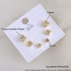 Geometric Copper Earrings Set Electroplated For Women