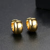 Geometric Copper Earrings With Glossy Electroplated Finish And Simple Style For Women Wholesale