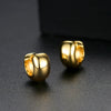 Geometric Copper Earrings With Glossy Electroplated Finish And Simple Style For Women Wholesale