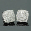 Geometric Copper Earrings With Zirconia For Women