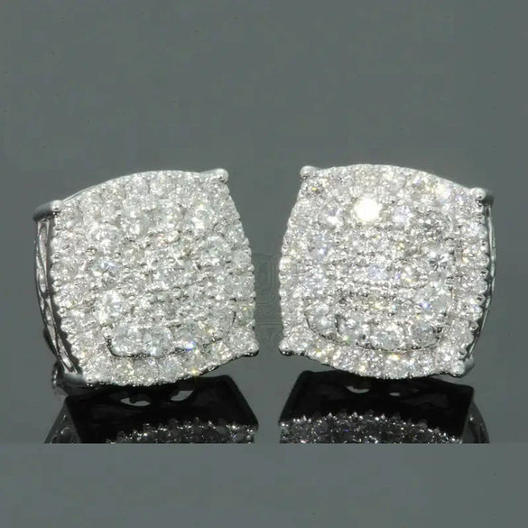 Geometric Copper Earrings With Zirconia For Women