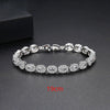 Geometric Copper Zircon Bracelet Electroplated Elegant Fashion Bracelet For Women
