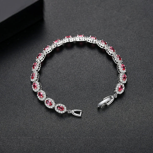 Geometric Copper Zircon Bracelet Electroplated Elegant Fashion Bracelet For Women