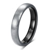Geometric Curved Sand Surface Tungsten Steel Ring With Electroplated Finish Simple Fashion Jewelry For Women And Men Wholesale