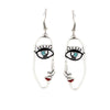 Geometric Diamond Bow And Arrow Ear Hook Earrings In Alloy Exaggerated Statement Jewelry For Unisex Wear