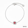 Geometric Diamondstudded Gem Stainless Steel Earrings Necklace Bracelet Set For Women With Bear Little Pig Small Animal Pattern And Electroplating Treatment