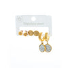 Geometric Disc Earrings Titanium Steel Electroplating Feminine Design