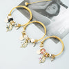Geometric Electroplated Alloy Bracelet Gold Tone Minimalist Unisex Fashion Jewelry Accessory