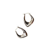 Geometric Electroplated Copper Irregular Earrings Trendy Personalized Light Luxury Ear Buckle Stud Jewelry For Women