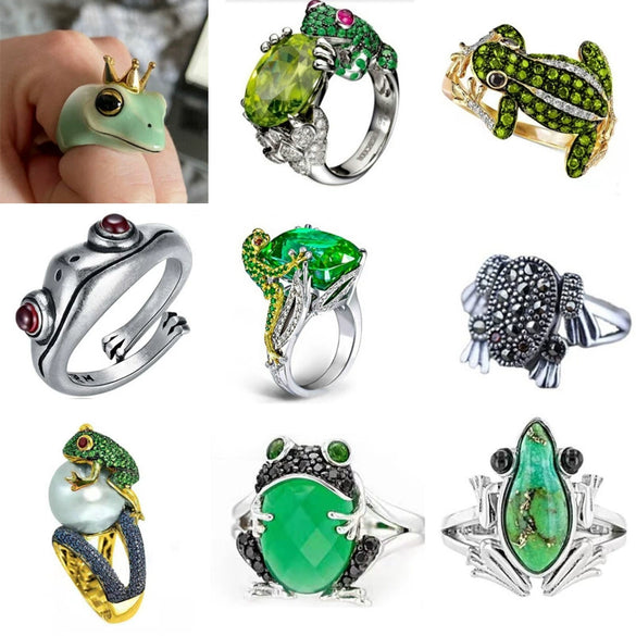 Geometric Frog Jewelry Collection Electroplated Metal Accessories For Unisex Wholesale