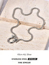 Geometric Goldplated Titanium Steel Carabiner Pendant Pearl Strand Necklace For Women In Light Luxury Style