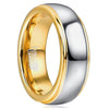 Geometric Goldplated Tungsten Steel Matching Rings For Couples Modern Versatile Unisex Jewelry Wholesale
