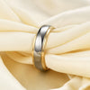 Geometric Goldplated Tungsten Steel Matching Rings For Couples Modern Versatile Unisex Jewelry Wholesale