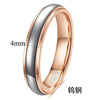 Geometric Goldplated Tungsten Steel Matching Rings For Couples Modern Versatile Unisex Jewelry Wholesale
