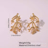 Geometric Heartshaped Stainless Steel Electroplated Earrings For Women