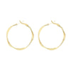Fashion Geometric Twist Alloy Hoop Earrings