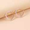 Geometric Lovely Cartoon U Shaped Pearl Earrings For Women Electroplated