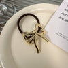Geometric Metal Style High Elastic Hair Accessories Hair Band Hair Rope Headdress With Electroplating For Female