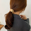 Geometric Metal Style High Elastic Hair Accessories Hair Band Hair Rope Headdress With Electroplating For Female