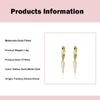 Geometric Microinlaid Zircon Ear Studs