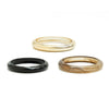 Geometric Ombre Resin Bracelet Set For Women Glossy Circular Stackable Jewelry With Polished Finish