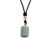 Geometric Perfume Bottle Pendant Sweater Chain Necklace With Alloy Polished Finish And Multicolor Crystal Tiger Eye Stone Malachite Style For Women
