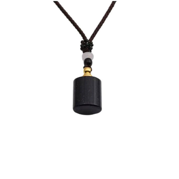 Geometric Perfume Bottle Pendant Sweater Chain Necklace With Alloy Polished Finish And Multicolor Crystal Tiger Eye Stone Malachite Style For Women