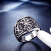 Geometric Polished Stainless Steel Viking Pirate Ring For Men And Women Unisex Statement Band In Style