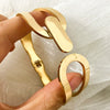 Geometric Ring Buckle Bracelet Stainless Steel Electroplated For Female