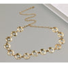 Geometric Round Metal Body Chain Waist Belt With Alloy Buckle And Hook Fastening Retro Fashion Jewelry