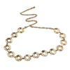 Geometric Round Metal Body Chain Waist Belt With Alloy Buckle And Hook Fastening Retro Fashion Jewelry