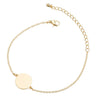 Geometric Round Stainless Steel Bracelet Minimalist Electroplated Jewelry For Women And Unisex Wear