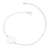 Geometric Round Stainless Steel Bracelet Minimalist Electroplated Jewelry For Women And Unisex Wear