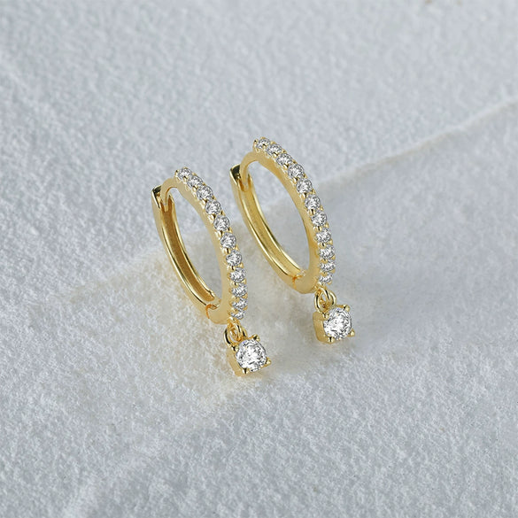 Geometric S925 Sterling Silver Earrings Accessories