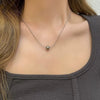 Geometric Simple High End Versatile Women's Metal Necklace With Electroplating Treatment Sweater Chain Accessories In Niche Light Luxury Style