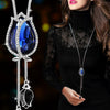 Geometric Simple High End Versatile Women's Metal Necklace With Electroplating Treatment Sweater Chain Accessories In Niche Light Luxury Style