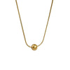 Geometric Simple High End Versatile Women's Metal Necklace With Electroplating Treatment Sweater Chain Accessories In Niche Light Luxury Style