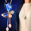 Geometric Simple High End Versatile Women's Metal Necklace With Electroplating Treatment Sweater Chain Accessories In Niche Light Luxury Style