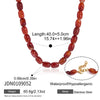 Geometric Stainless Steel Beaded Necklace With Freshwater Pearls And Pvd Gold Plating For Women