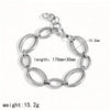 Geometric Stainless Steel Bracelet With Splicing Large And Small Round Shapes 18K Goldplated