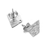 Geometric Stainless Steel Embossed Butterfly Flower Heartshaped Electroplated Earrings Accessories