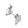 Geometric Stainless Steel Embossed Butterfly Flower Heartshaped Electroplated Earrings Accessories