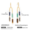 Geometric Stainless Steel Necklace With Pvd Gold Plating Regular Chain And Lobster Clasp For Women