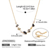 Geometric Stainless Steel Pendant Necklace With Pvd Vacuum Gold Plating And Regular Chain For Women