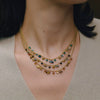 Geometric Stainless Steel Pendant Necklace With Pvd Vacuum Gold Plating And Regular Chain For Women