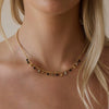 Geometric Stainless Steel Pendant Necklace With Pvd Vacuum Gold Plating And Regular Chain For Women