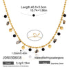 Geometric Stainless Steel Pendant Necklace With Pvd Vacuum Gold Plating And Regular Chain For Women