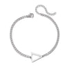 Geometric Stainless Steel Triangle Bracelet Handmade Design