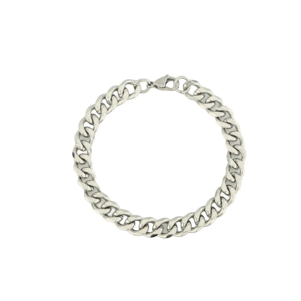 Geometric Titanium Steel Cuban Link Bracelet With Electroplated Finish Unisex Fashion Jewelry